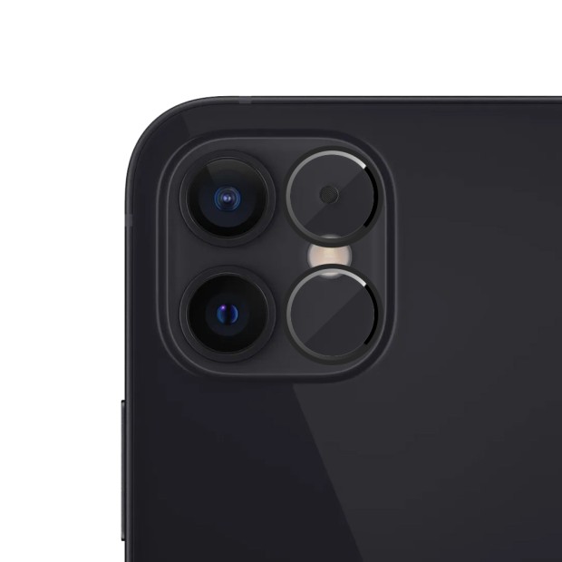 Захисне скло на камеру Metal Armor для Apple iPhone 12 Black