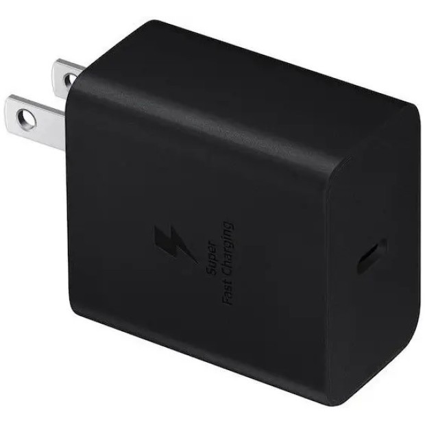 СЗУ-адаптер Samsung EP-TA845XBE 45W (1Type-C) + кабель Type-C - Type-C (Black) (Original) K