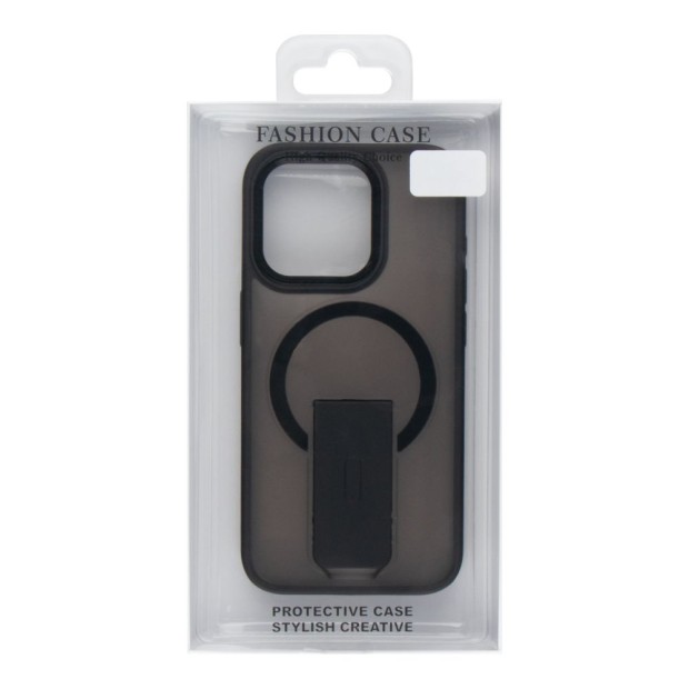 Накладка FrostFlex Stand Magsafe для Apple iPhone 15 Pro Max (Чорний)