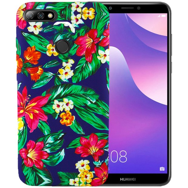 Силіконовий чохол iNavi Gallery для Huawei Y7 (2018) (02)