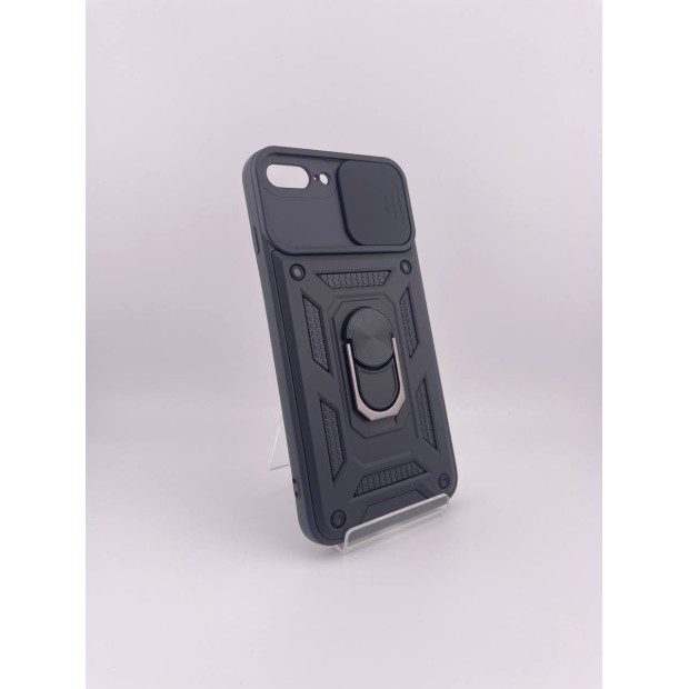 Чорний бронь-чохол Ring Serge Armor ShutCam Case для Apple iPhone 7 Plus  /  8 Plus