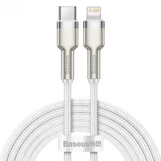 USB-кабель Baseus Cafule Metal Data 20W (2m) (Type-C на Lightning) (Білий) CATLJK-B02