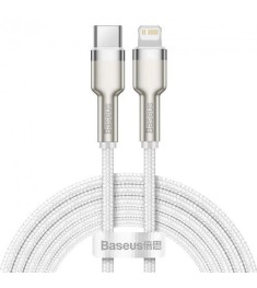 USB-кабель Baseus Cafule Metal Data 20W (2m) (Type-C to Lightning) (Белый) CATLJ..