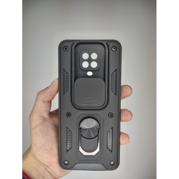 Чохол-бампер Ring Serge Armor Case для Xiaomi Redmi Note 9S  /  Note 9 Pro (ShutCam) (Синій)