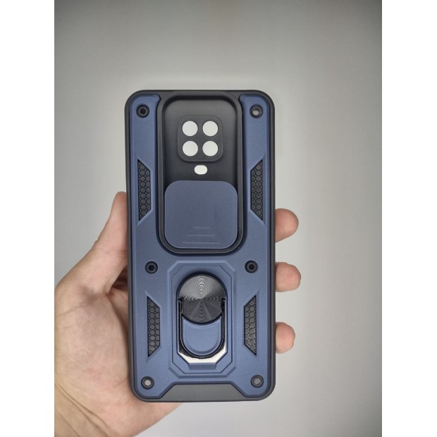 Бронь-чехол Ring Serge Armor Case Xiaomi Redmi Note 9S / Note 9 Pro (ShutCam) (Синий)