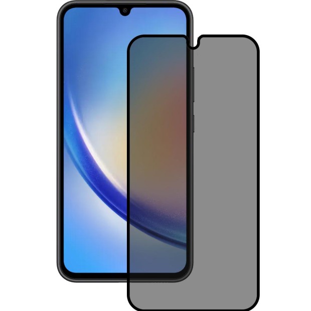 Захисне скло 5D Privacy HD для Samsung Galaxy A34 Чорне.