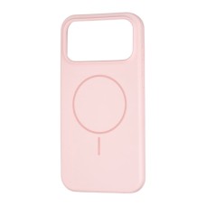 Силикон Original Round Case with MagSafe Apple iPhone 17 Pro (76) Chalk Pink