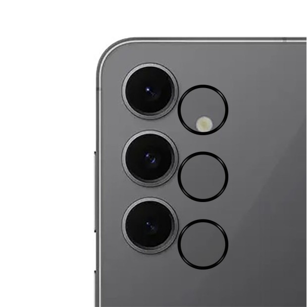 Защитное стекло на камеру Samsung Galaxy S24 FE
