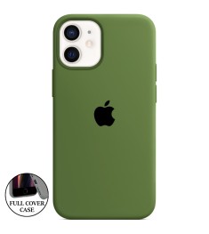 Силіконовий чохол Original Round Case для Apple iPhone 12 Mini (46) Глибокий Зел..