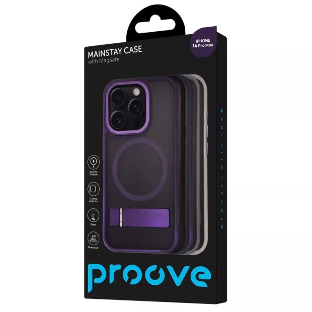 Накладка Proove Mainstay Case з MagSafe для Apple iPhone 14 Pro Max (Глибокий Пурпуровий)