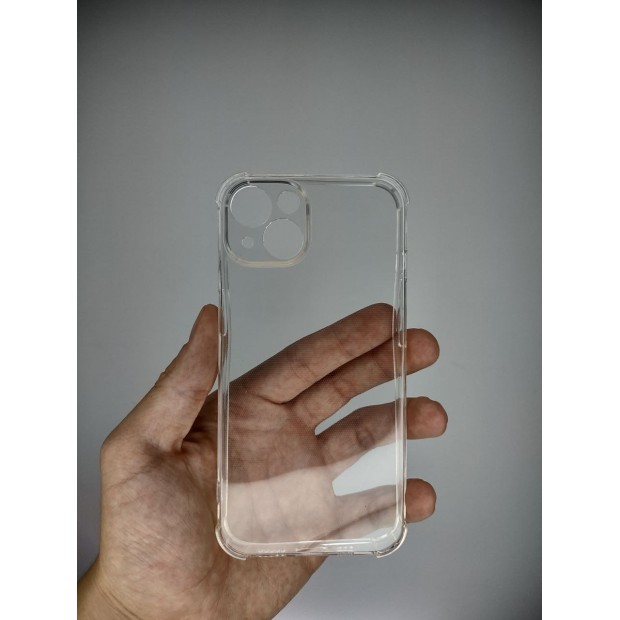 Силикон 6D Apple iPhone 13 (ShutCam) (Прозрачный)