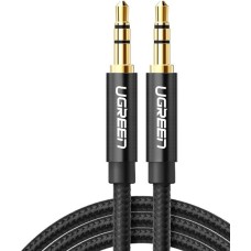 Кабель AUX UGREEN AV112 (3.5mm - 3.5mm) (2m) (Black) (50363)