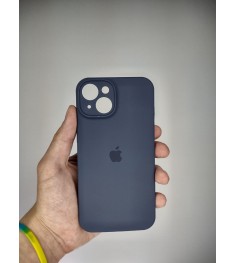 Силіконовий оригінальний чохол RoundCam для Apple iPhone 14 (09) Midnight Blue