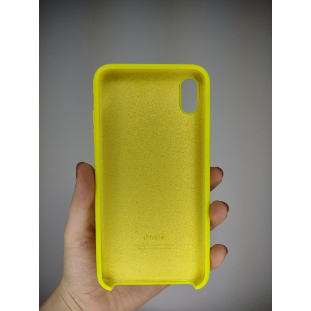 Силіконовий оригінальний чохол Apple для iPhone XS Max (Lime)
