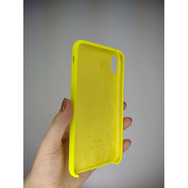 Силіконовий оригінальний чохол Apple для iPhone XS Max (Lime)