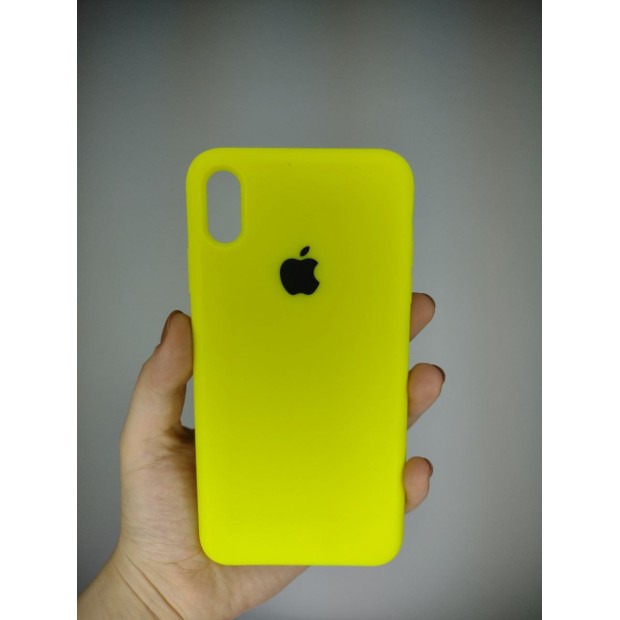 Силикон Original Case Apple iPhone XS Max (Lime)