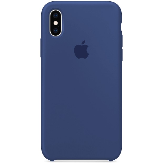 Оригінальний силіконовий чохол для Apple iPhone XS Max (22) Синій Кобальт
