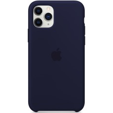 Силіконовий оригінальний чохол для Apple iPhone 11 Pro (09) темно-синій