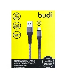 USB-кабель Budi Charge Sync (2m) (MicroUSB) (Серый) M8J197M-GRY (DC197M20H) U