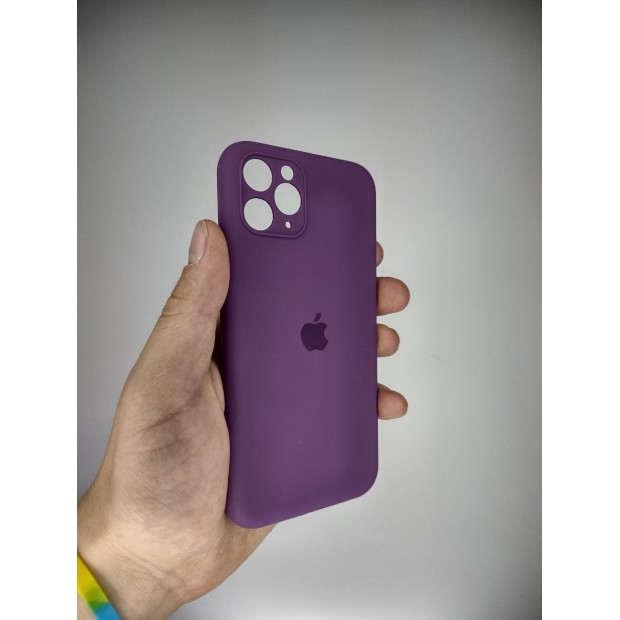 Силикон Original RoundCam Case Apple iPhone 11 Pro (28) Brinjal