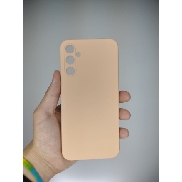 Силіконовий чохол Original Samsung Galaxy A24 (ShutCam) (Персиковий)