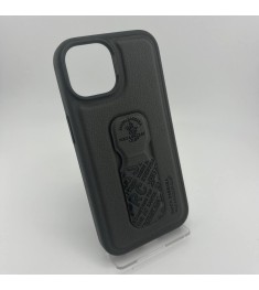 Чохол Polo Blaise Leather для Apple iPhone 15 (Сірий)