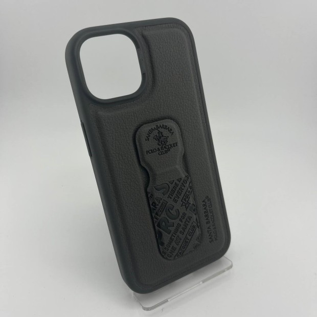 Чохол Polo Blaise Leather для Apple iPhone 15 (Сірий)