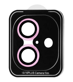Захисне скло на камеру iLera FocusPro Lens Apple iPhone 16  /  16 Plus (Рожевий)..