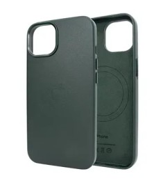 Чохол Leather Case з Magsafe для Apple IPhone 16 Pro Max (Лісовий Зелений)
