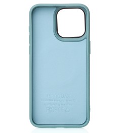 Накладка Beats Leather Textured MagSafe Apple iPhone 15 (Wave Blue)