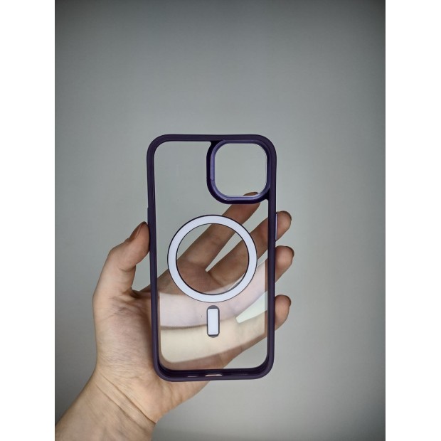 Totu Clear Magsafe Case for Apple iPhone 14 (Purple)