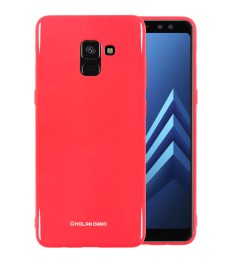 Силикон Molan Shining Samsung Galaxy A8 Plus (2018) A730 (Светло-красный)