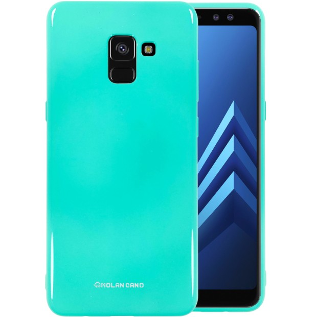 Силікон Molan Shining для Samsung Galaxy A8 Plus (2018) A730 (Бірюзовий)