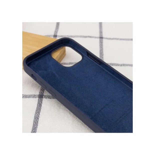 Силикон Original Round Case Apple iPhone 15 Plus (09) Midnight Blue