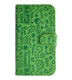 Чехол-книжка Universal Zool Fashion 4.3-4.8 (Зелёный)
