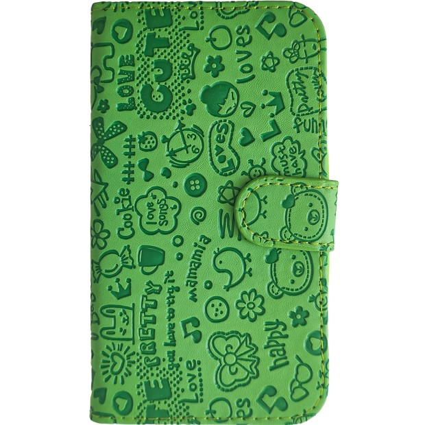 Чехол-книжка Universal Zool Fashion 4.3-4.8 (Зелёный) Чехол-книжка Universal Zool Fashion 4.3-4.8 (Зелёный)