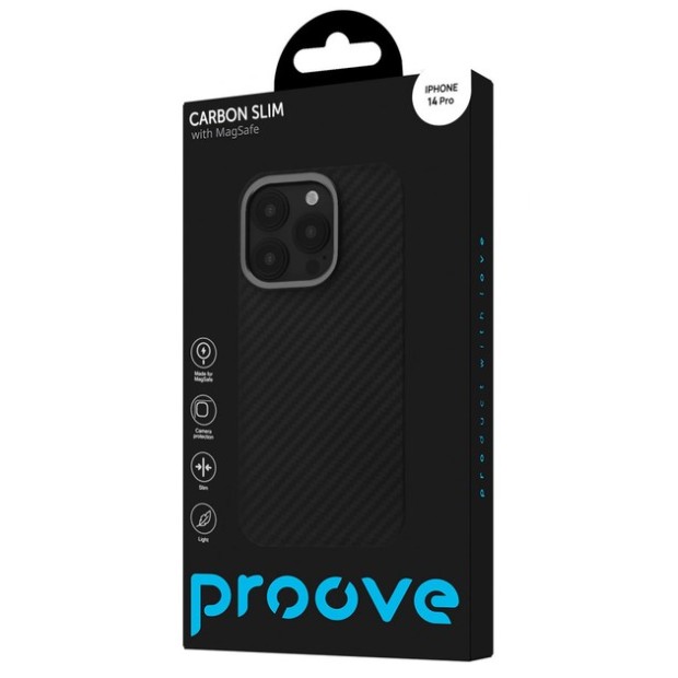 Proove Carbon Slim MagSafe Case для Apple iPhone 14 Pro Max (чорний)