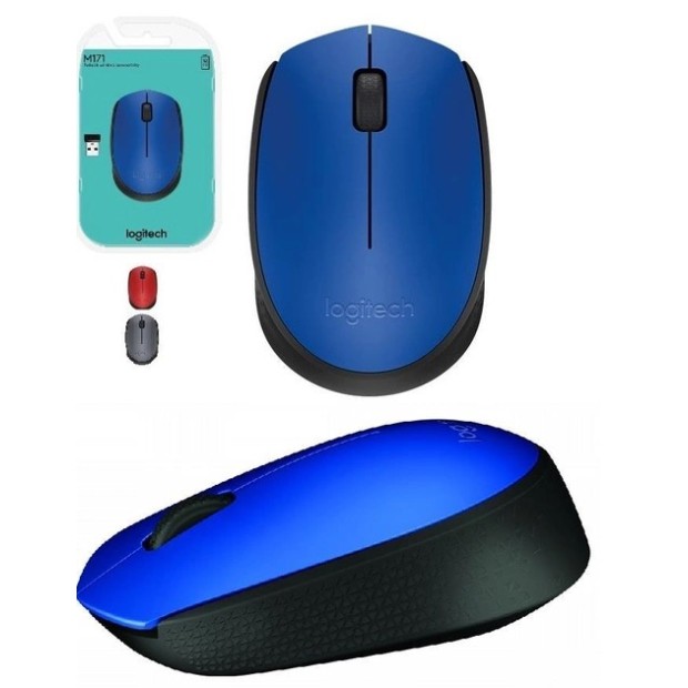 Бездротова миша Wireless Logitech M171 (910-004640) (Синій / Чорний)