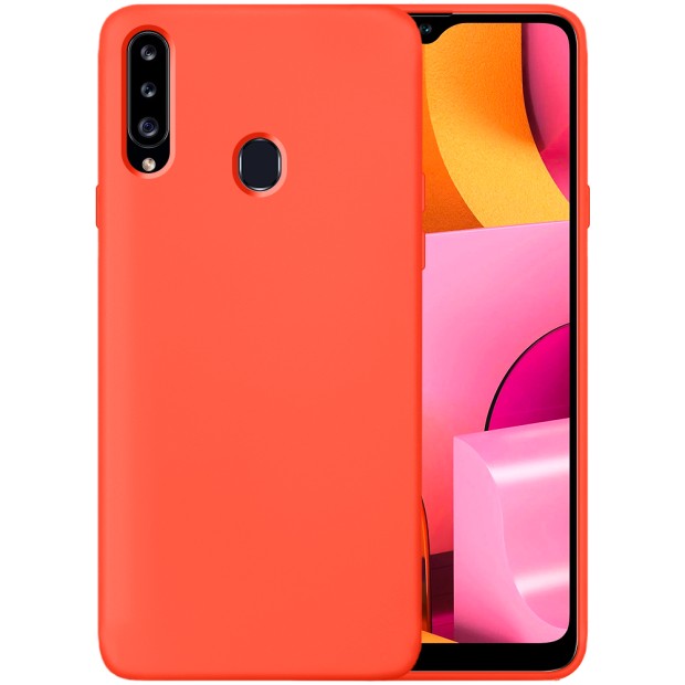 Силикон Original 360 Case Samsung Galaxy A20S (Оранжевый)