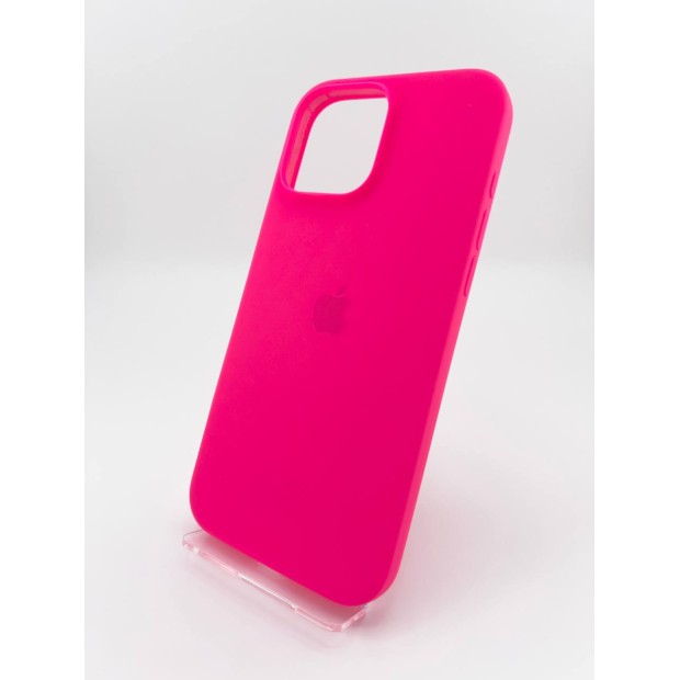 Силіконовий оригінальний чохол круглої форми для Apple iPhone 16 Pro Max (31) рожевий кольору Барбі