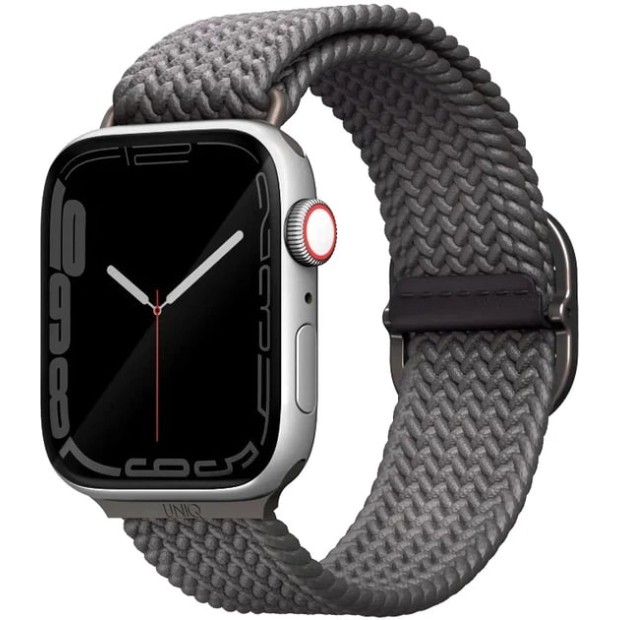 Ремінець Apple Watch UNIQ Aspen Braided 42 / 44 / 45 / 49 mm (Granite Grey) Ремінець Apple Watch UNIQ Aspen Braided 42 / 44 / 45 / 49 mm (Granite Grey)