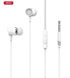 Проводные наушники-гарнитура вакуумные XO EP15 (White) DT