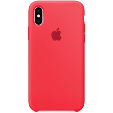 Силіконовий оригінальний чохол Apple для iPhone XS Max (44) Колір: Червона Малина.