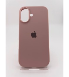 Силіконовий оригінальний чохол для Apple iPhone 16 (08) Рожевий пісок