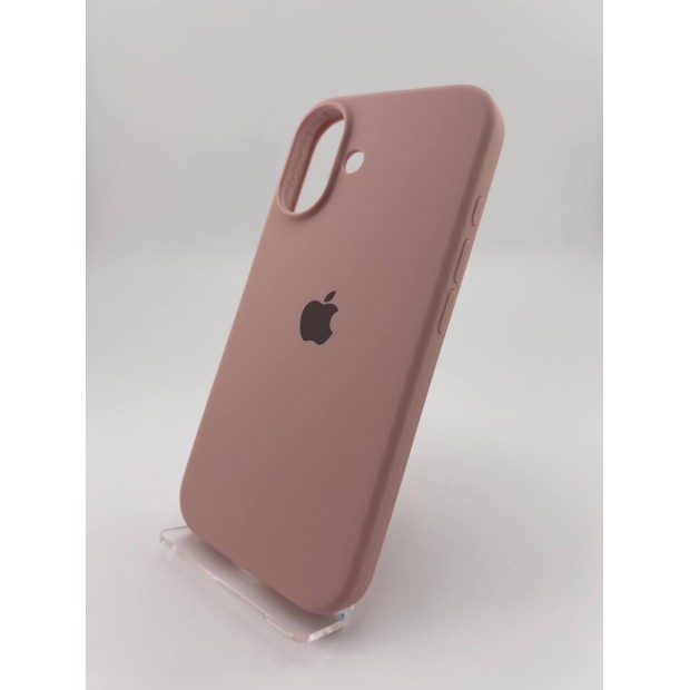 Силіконовий оригінальний чохол для Apple iPhone 16 (08) Рожевий пісок