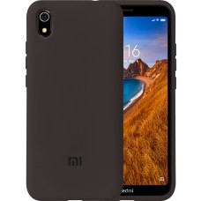 Силіконовий чохол Original 360 Case Logo для Xiaomi Redmi 7A (Темно-коричневий)