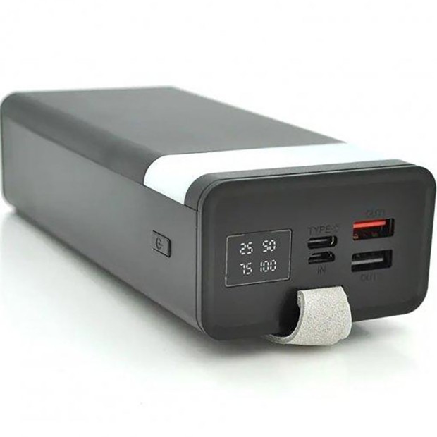 Повербанк WUW Y114 з LCD дисплеєм 40000мАг (чорний)