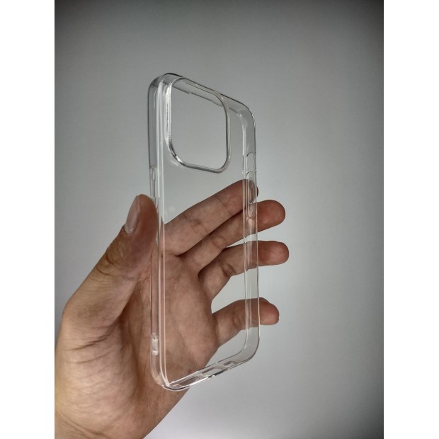 Силиконовий чохол WS для Apple iPhone 15 Pro (прозорий)
