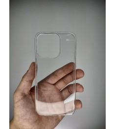 Силиконовий чохол WS для Apple iPhone 15 Pro (прозорий)