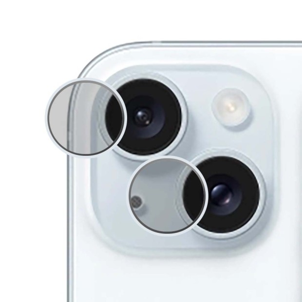 Захисне скло на камеру Metal Armor Apple iPhone 15  /  15 Plus Blue